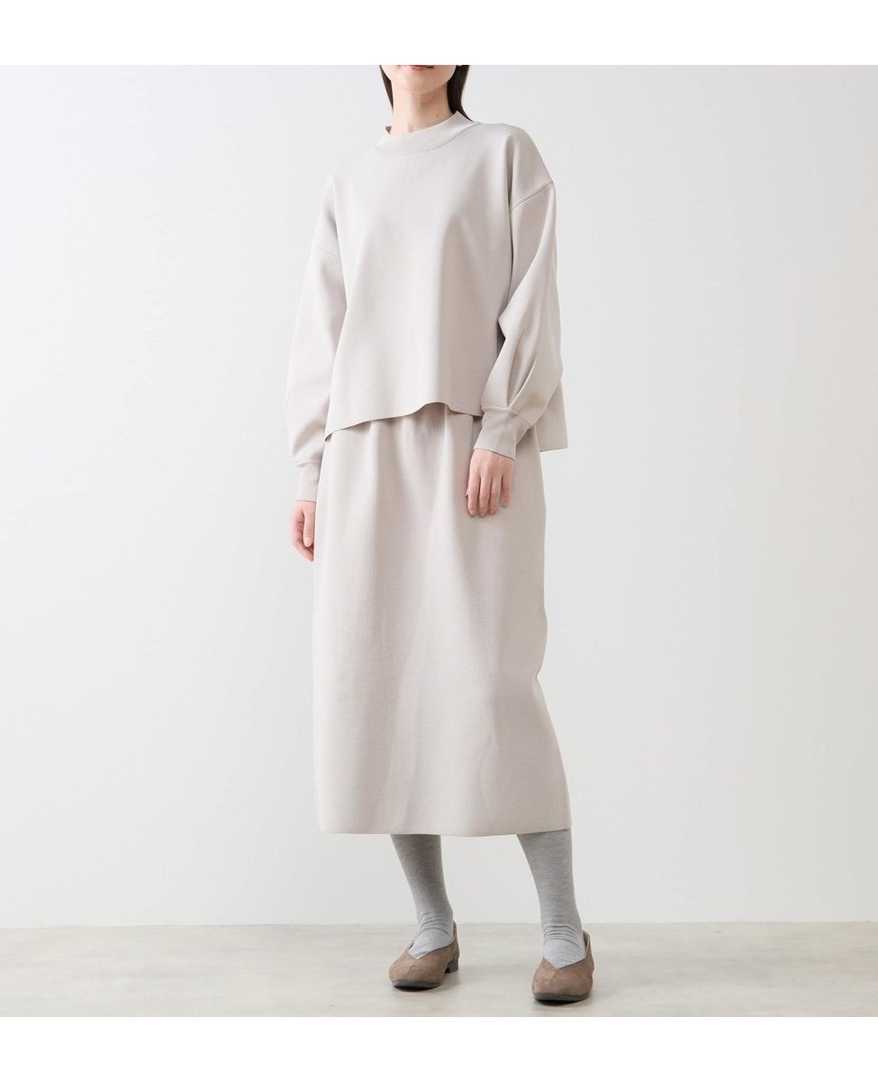 【メルローズ クレール/MELROSE claire】のモックネックプルオーバー ロングニットスカートSET 人気、トレンドファッション・服の通販 founy(ファニー) 　ファッション　Fashion　レディースファッション　Fashion for Women　セットアップ　Matching Sets　スカート・ミニ/ミディ/マキシ　Skirts / Mini, Midi & Maxi Skirts　おすすめ　Recommended / Our Picks　ストレート　Straight, Straight Cut　スリット　Slit, Slit Detail　セットアップ　Set-Up, Coordinated Outfit　ハーフ　Half, Half-Length　フォルム　Silhouette, Form　ミラノ　Milano Style, Italian-Inspired　モックネック　Mock Neck, Short Turtleneck　ロング　Long, Long-Length　ビジネス 仕事 通勤　Business / Work / Commuting　 other-1|ID: prp329100004825403 ipo3291000000035099004