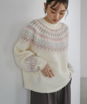 【アンドミー/andme】のノルディック柄 長袖 ニット トップス Freesia フリージア 人気、トレンドファッション・服の通販 founy(ファニー) ファッション Fashion レディースファッション Fashion for Women トップス・カットソー Cut & Sew Tops ニット Knit Tops & Sweaters アクリル Acrylic Material コーデュロイ Corduroy, Cord Fabric デニム Denim, Jeans Material 長袖 Long Sleeve, Full Sleeve フェミニン Feminine, Girly プリーツ Pleats, Pleated ベーシック Basic, Essential リラックス Relax, Relaxed Fit 冬 Winter / This Winter おすすめ Recommended / Our Picks |ID:prp329100004825407