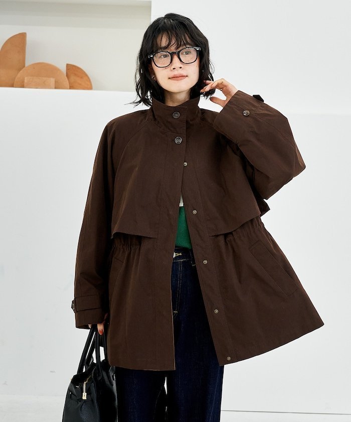 【フリークスストア/FREAK'S STORE】の【セットアイテム】マルチウェイ ボアベスト付き 配色 テントラインコート/トレンチコート 25AW インテリア・キッズ・メンズ・レディースファッション・服の通販 founy(ファニー) 　ファッション　Fashion　レディースファッション　Fashion for Women　アウター　Coat / Outerwear Collection　コート・ロングコート・ピーコート　Long Coats, Peacoats & More　トレンチコート / 春秋の定番アウター　Trench Coats　2025年　2025　2025-2026秋冬・A/W　Autumn/Winter 2025–26 AW25–26　冬　Winter / This Winter　スタンド　Stand Collar, Upright Stand　ドローコード　Drawcord, Drawstring Cord　ベスト　Vest, Waistcoat　ライナー　Liner, Inner Layer　ロング　Long, Long-Length　エレガント 上品　Elegant　A/W・秋冬　Autumn/Winter　ブラウン|ID: prp329100004825413 ipo3291000000035099113