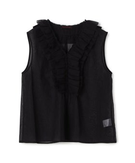 【トゥモローランド/TOMORROWLAND】のルコットンオーガンジー スリーブレスブラウス 人気、トレンドファッション・服の通販 founy(ファニー) ファッション Fashion レディースファッション Fashion for Women トップス・カットソー Cut & Sew Tops シャツ・ブラウス・オフィスカジュアル Elegant Blouses & Button-Ups インナー Innerwear オーガンジー Organza Fabric カーディガン Cardigan, Knitwear ギャザー Gathered, Ruffled ジャケット Jacket, Outerwear ノースリーブ Sleeveless, No-Sleeve フロント Front, Front Design エレガント 上品 Elegant 定番 Standard, Basic Item |ID:prp329100004825419