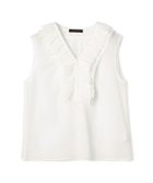 【トゥモローランド/TOMORROWLAND】のルコットンオーガンジー スリーブレスブラウス 人気、トレンドファッション・服の通販 founy(ファニー) ファッション Fashion レディースファッション Fashion for Women トップス・カットソー Cut & Sew Tops シャツ・ブラウス・オフィスカジュアル Elegant Blouses & Button-Ups インナー Innerwear オーガンジー Organza Fabric カーディガン Cardigan, Knitwear ギャザー Gathered, Ruffled ジャケット Jacket, Outerwear ノースリーブ Sleeveless, No-Sleeve フロント Front, Front Design エレガント 上品 Elegant 定番 Standard, Basic Item thumbnail 11 ホワイト|ID: prp329100004825419 ipo3291000000035099141