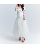 【エイミーイストワール/eimy istoire】のデニムオフショルチュールスカートセットワンピース 人気、トレンドファッション・服の通販 founy(ファニー) ファッション Fashion レディースファッション Fashion for Women スカート Skirts ギャザー Gathered, Ruffled ストレッチ Stretch, Stretchy Fabric チュール Tulip, Tulip Motif デニム Denim, Jeans Material プレミアム Premium, High-End ラップ Wrap, Wrap Design 再入荷 Restock / Back in Stock おすすめ Recommended / Our Picks thumbnail WHITE|ID: prp329100004825421 ipo3291000000035099156