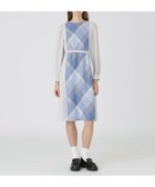 【ブルーレーベル クレストブリッジ/BLUE LABEL CRESTBRIDGE】のスムージーサテンパーシャルチェックドレス 人気、トレンドファッション・服の通販 founy(ファニー) ファッション Fashion レディースファッション Fashion for Women ワンピース Dresses フォーマル・パーティードレス・結婚式用ドレス Elegant & Casual Dresses おすすめ Recommended / Our Picks ドレス Dress, One-Piece エレガント 上品 Elegant 切替 Switching, Contrast Panel thumbnail ブルー|ID: prp329100004825433 ipo3291000000035099252