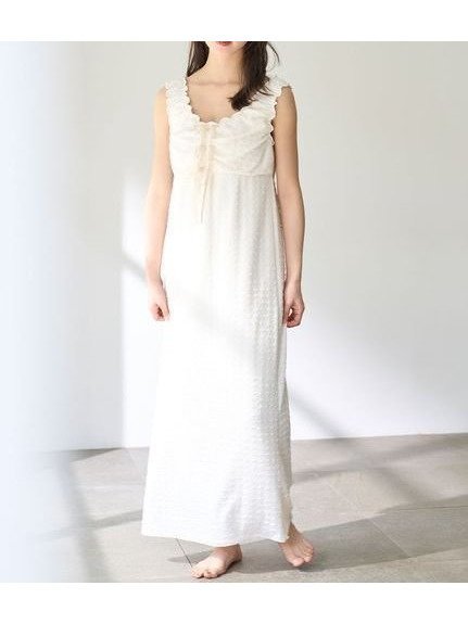 【スナイデル ホーム/SNIDEL HOME】のポップコーンワンピース インテリア・キッズ・メンズ・レディースファッション・服の通販 founy(ファニー) 　ファッション　Fashion　レディースファッション　Fashion for Women　ワンピース　Dresses　おすすめ　Recommended / Our Picks　ギャザー　Gathered, Ruffled　スマート　Smart, Elegant　リボン　Ribbon, Bow　夏　Summer　IVR[003]|ID: prp329100004825440 ipo3291000000035099359