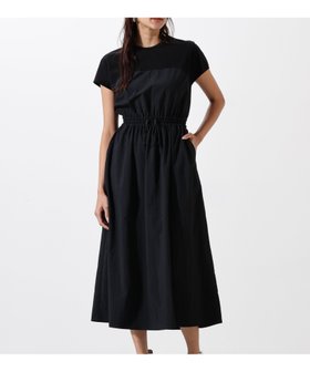 【ピンキーアンドダイアン/Pinky&Dianne】のタフタドッキングワンピース 人気、トレンドファッション・服の通販 founy(ファニー) ファッション Fashion レディースファッション Fashion for Women ワンピース Dresses カットソー Cut and Sewn Top コンパクト Compact, Small Size スタンダード Standard, Basic ストレッチ Stretch, Stretchy Fabric ドッキング Docking, Mixed Material 人気 Popular, Best Seller |ID:prp329100004825445