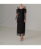 【レジャ/Leja】のLEJA-チュールロングスリーブリーフIラインワンピースドレス 結婚式レディース BLACK|ID: prp329100004825450 ipo3291000000035144401