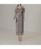 【レジャ/Leja】のLEJA-チュールロングスリーブリーフIラインワンピースドレス 結婚式レディース GRAY|ID: prp329100004825450 ipo3291000000035144403