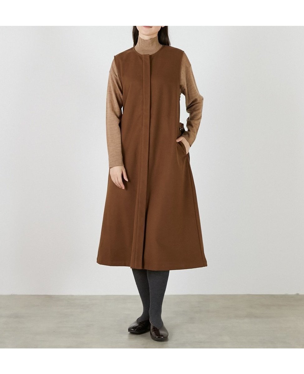 【メルローズ クレール/MELROSE claire】のクルーネックスリーブレスワンピース 人気、トレンドファッション・服の通販 founy(ファニー) 　ファッション　Fashion　レディースファッション　Fashion for Women　ワンピース　Dresses　シンプル　Simple, Minimal　 other-1|ID: prp329100004825453 ipo3291000000035099532