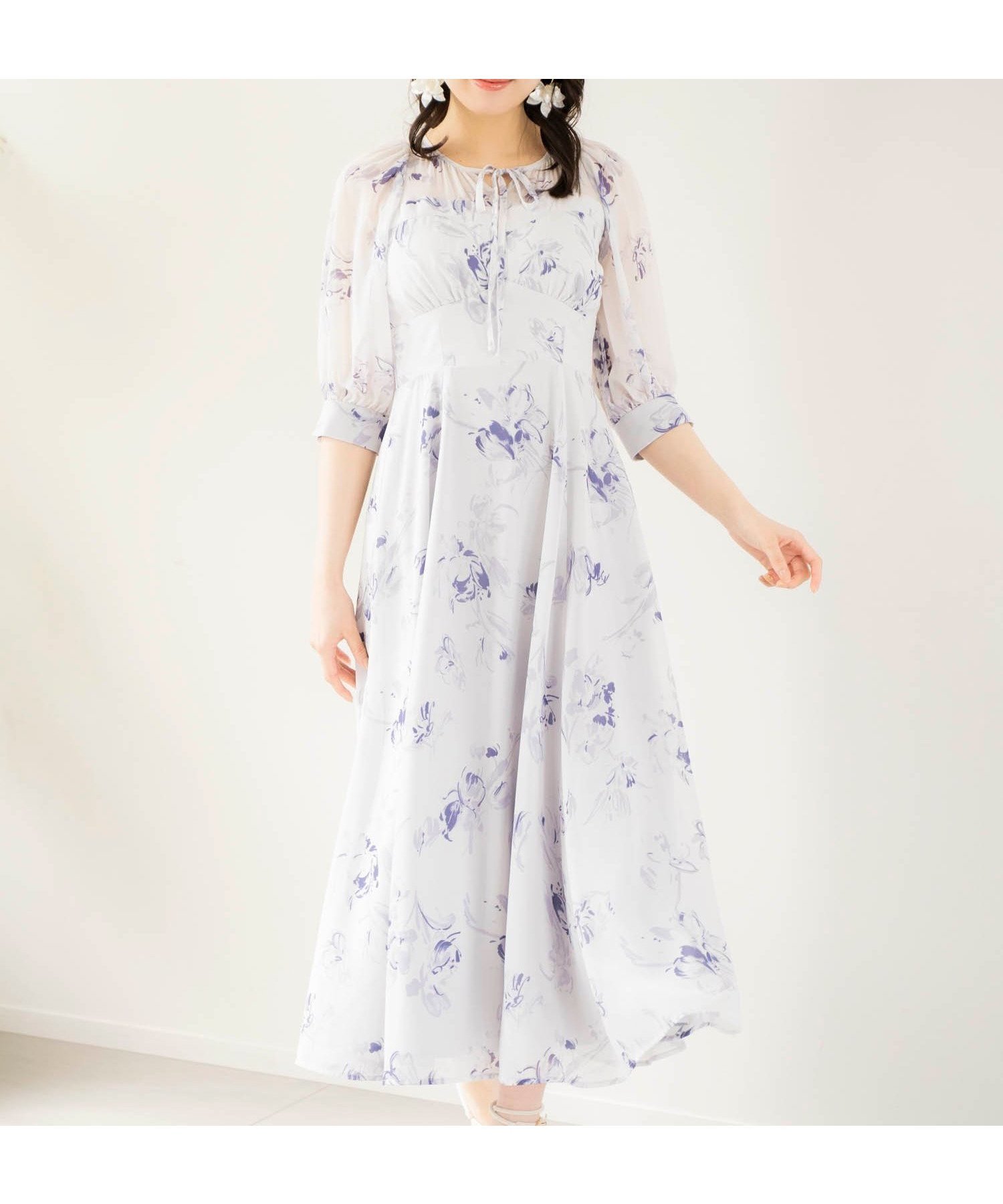 【ノエラ/Noela】の【15周年】ビスチェデザイン花柄ワンピ インテリア・キッズ・メンズ・レディースファッション・服の通販 founy(ファニー) 　ファッション　Fashion　レディースファッション　Fashion for Women　ワンピース　Dresses　エアリー　Airy Texture　スペシャル　Special, Limited Edition　ビスチェ　Bustier, Corset Top　ポケット　Pocket, Pocket Detail　ヨーク　Yoke, Yoke Design　切替　Switching, Contrast Panel　夏　Summer　ラベンダー|ID: prp329100004825459 ipo3291000000035099603