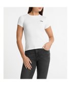 【ゲス/GUESS】のGUESS JEANS 半袖Tシャツ レディースCn Embro Slim Top 人気、トレンドファッション・服の通販 founy(ファニー) ファッション Fashion レディースファッション Fashion for Women トップス・カットソー Cut & Sew Tops シャツ・ブラウス・オフィスカジュアル Elegant Blouses & Button-Ups ロングTシャツ・Tシャツ Longline T-Shirts & Tees エンブロイダリー Embroidery Design コンパクト Compact, Small Size スリム Slim, Slim Fit ミックス Mix, Mixed Style 半袖 Short Sleeve, Half Sleeve thumbnail ホワイト|ID: prp329100004825465 ipo3291000000035099680