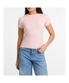 【ゲス/GUESS】のGUESS JEANS 半袖Tシャツ レディースCn Embro Slim Top 人気、トレンドファッション・服の通販 founy(ファニー) ファッション Fashion レディースファッション Fashion for Women トップス・カットソー Cut & Sew Tops シャツ・ブラウス・オフィスカジュアル Elegant Blouses & Button-Ups ロングTシャツ・Tシャツ Longline T-Shirts & Tees エンブロイダリー Embroidery Design コンパクト Compact, Small Size スリム Slim, Slim Fit ミックス Mix, Mixed Style 半袖 Short Sleeve, Half Sleeve thumbnail ライトピンク|ID: prp329100004825465 ipo3291000000035099681