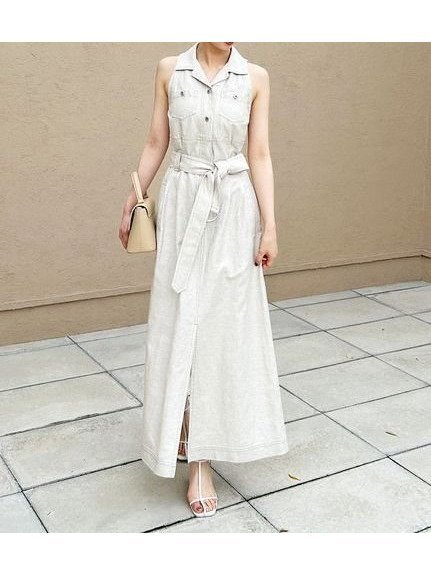 【スナイデル/SNIDEL】のサファリディテールワンピース 人気、トレンドファッション・服の通販 founy(ファニー) 　ファッション　Fashion　レディースファッション　Fashion for Women　ワンピース　Dresses　春　Spring　ギンガム　Gingham, Gingham Fabric　クラシック　Classic, Timeless Style　ストレート　Straight, Straight Cut　スマート　Smart, Elegant　スリット　Slit, Slit Detail　チェック　Check, Plaid, Tartan　フロント　Front, Front Design　ポケット　Pocket, Pocket Detail　モダン　Modern, Contemporary　リネン　Linen, Linen Fabric　リボン　Ribbon, Bow　S/S・春夏　SS, Spring/Summer, Warm Season　おすすめ　Recommended / Our Picks　夏　Summer　 other-1|ID: prp329100004825466 ipo3291000000035099683