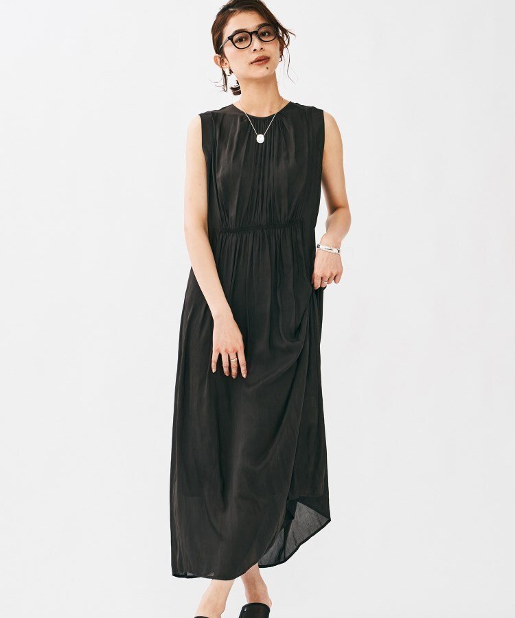 【アンタイトル/UNTITLED】のカッセンマキシ丈ワンピース 人気、トレンドファッション・服の通販 founy(ファニー) 　ファッション　Fashion　レディースファッション　Fashion for Women　ワンピース　Dresses　インナー　Innerwear　キャミソール　Camisole, Spaghetti Strap Top　ギャザー　Gathered, Ruffled　コンパクト　Compact, Small Size　ドレス　Dress, One-Piece　ドレープ　Drape, Draping Fabric　ポケット　Pocket, Pocket Detail　マキシ　Maxi, Full Length　夏　Summer　 other-1|ID: prp329100004825469 ipo3291000000035099723