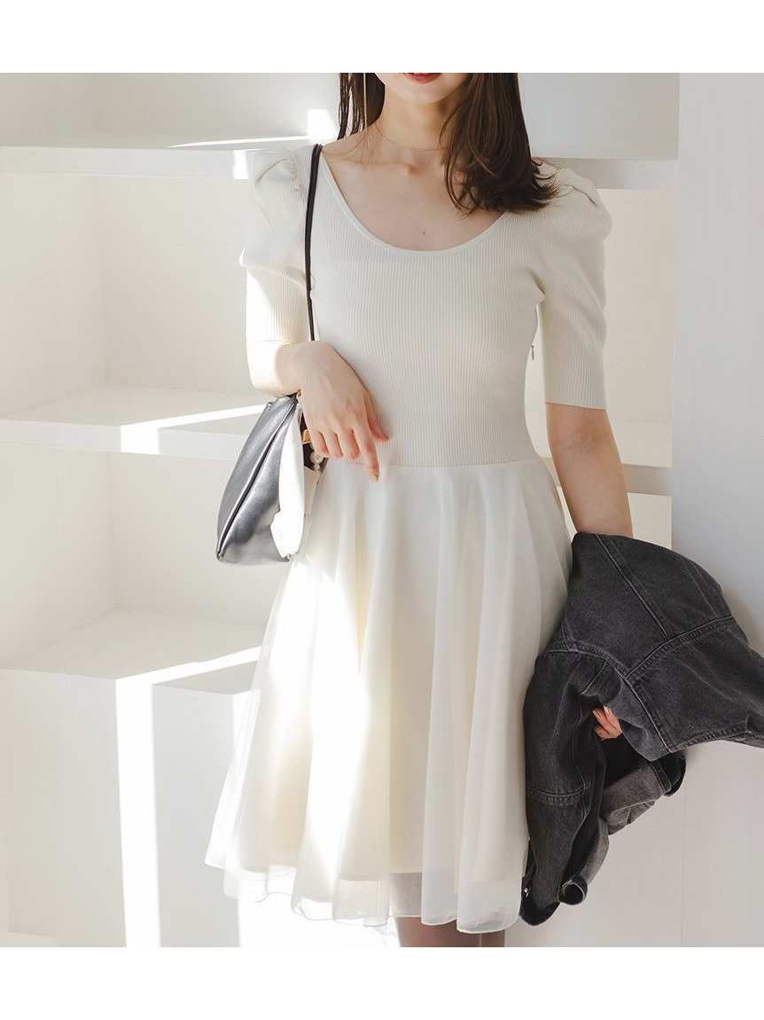 【スナイデル/SNIDEL】の【Chacott】ミニワンピース 人気、トレンドファッション・服の通販 founy(ファニー) 　ファッション　Fashion　レディースファッション　Fashion for Women　ワンピース　Dresses　コラボ　Collaboration, Collab　シンプル　Simple, Minimal　スマート　Smart, Elegant　チュール　Tulip, Tulip Motif　バレエ　Ballet, Ballet Style　 other-1|ID: prp329100004825482 ipo3291000000035099831