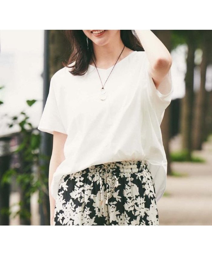 【アンタイトル/UNTITLED】の【接触冷感/洗える】Vネックコットンプルオーバー インテリア・キッズ・メンズ・レディースファッション・服の通販 founy(ファニー) https://founy.com/ ファッション Fashion レディースファッション Fashion for Women トップス・カットソー Cut & Sew Tops カジュアルプルオーバー・ニットトップス Pullovers & Knit Tops / Casual Pullovers Vネックトップス V-Neck Tops / V-Cut Neckline Shirts 洗える Machine Washable コンパクト Compact, Small Size シンプル Simple, Minimal スマート Smart, Elegant フィット Fit, Slim Fit おすすめ Recommended / Our Picks |ID: prp329100004825484 ipo3291000000035099864