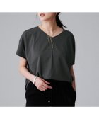 【アンタイトル/UNTITLED】の【接触冷感/洗える】Vネックコットンプルオーバー チャコールグレー|ID: prp329100004825484 ipo3291000000035099868