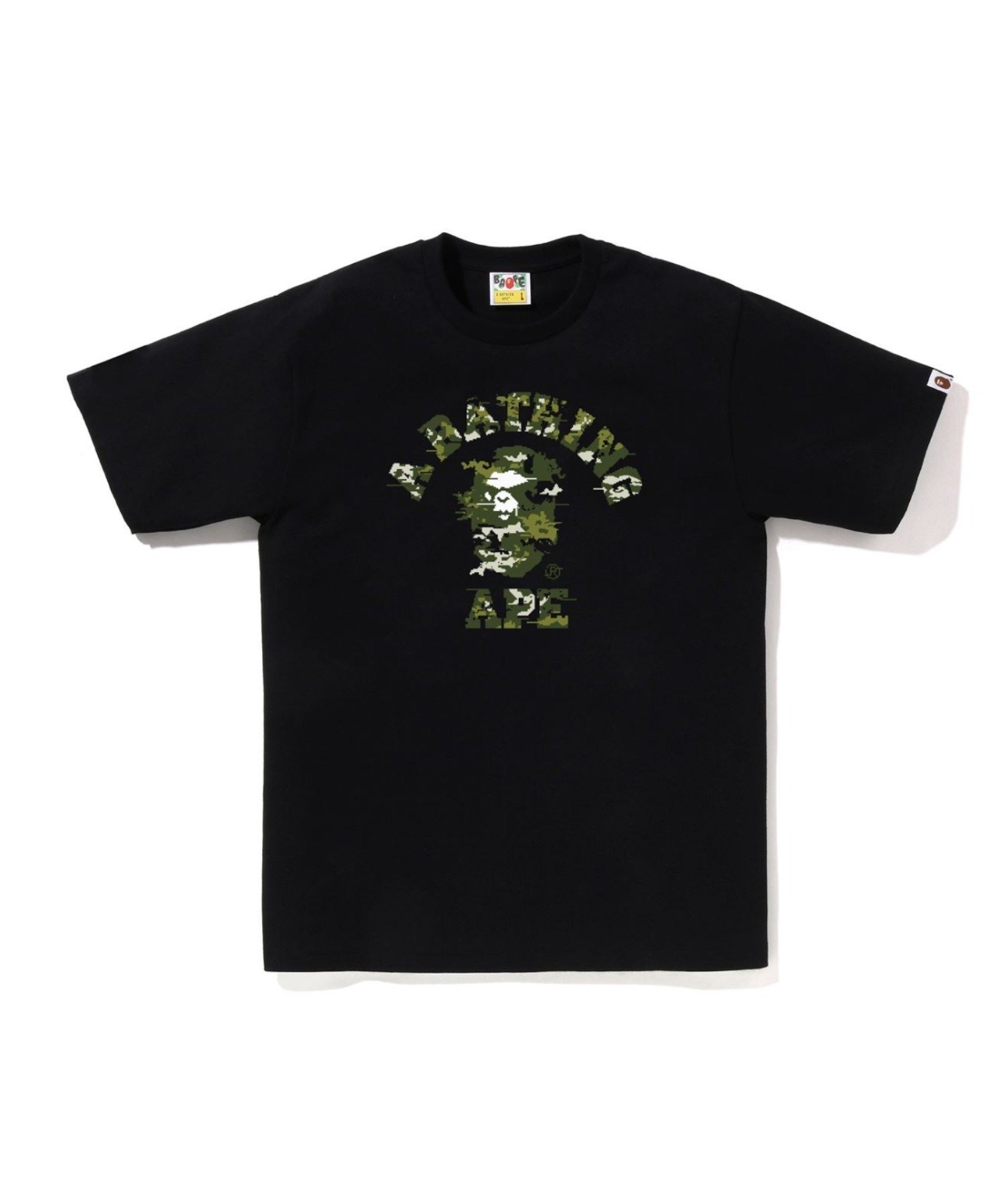 【ア ベイシング エイプ/A BATHING APE】のMULTI PIXEL CAMO COLLEGE TEE 人気、トレンドファッション・服の通販 founy(ファニー) 　ファッション　Fashion　レディースファッション　Fashion for Women　インナー　Innerwear　ショート　Short, Short Length　スリーブ　Sleeve, Long Sleeve / Short Sleeve　フロント　Front, Front Design　プリント　Print, Printed Pattern　ラバー　Rubber, Rubber Sole　 other-1|ID: prp329100004825511 ipo3291000000035100247