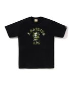 【ア ベイシング エイプ/A BATHING APE】のMULTI PIXEL CAMO COLLEGE TEE 人気、トレンドファッション・服の通販 founy(ファニー) ファッション Fashion レディースファッション Fashion for Women インナー Innerwear ショート Short, Short Length スリーブ Sleeve, Long Sleeve / Short Sleeve フロント Front, Front Design プリント Print, Printed Pattern ラバー Rubber, Rubber Sole thumbnail BK×GR|ID: prp329100004825511 ipo3291000000035100249