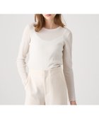 【アナイ/ANAYI】のラメドライテレコクルー プルオーバー 人気、トレンドファッション・服の通販 founy(ファニー) ファッション Fashion レディースファッション Fashion for Women トップス・カットソー Cut & Sew Tops カジュアルプルオーバー・ニットトップス Pullovers & Knit Tops / Casual Pullovers インナー Innerwear カットソー Cut and Sewn Top シアー Sheer, See-Through シンプル Simple, Minimal ジャケット Jacket, Outerwear スマート Smart, Elegant A/W・秋冬 Autumn/Winter 再入荷 Restock / Back in Stock thumbnail ivory|ID: prp329100004825519 ipo3291000000035100377