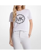 【マイケルコース/MICHAEL KORS】のフラワー シークイン MK CHARM クラシック Tシャツ マイケルコース 人気、トレンドファッション・服の通販 founy(ファニー) ファッション Fashion レディースファッション Fashion for Women トップス・カットソー Cut & Sew Tops シャツ・ブラウス・オフィスカジュアル Elegant Blouses & Button-Ups ロングTシャツ・Tシャツ Longline T-Shirts & Tees クラシック Classic, Timeless Style コレクション Collection, Seasonal Line フラワー Flower, Floral ラグジュアリー Luxury, Elegant thumbnail WHITE|ID: prp329100004825523 ipo3291000000035100402