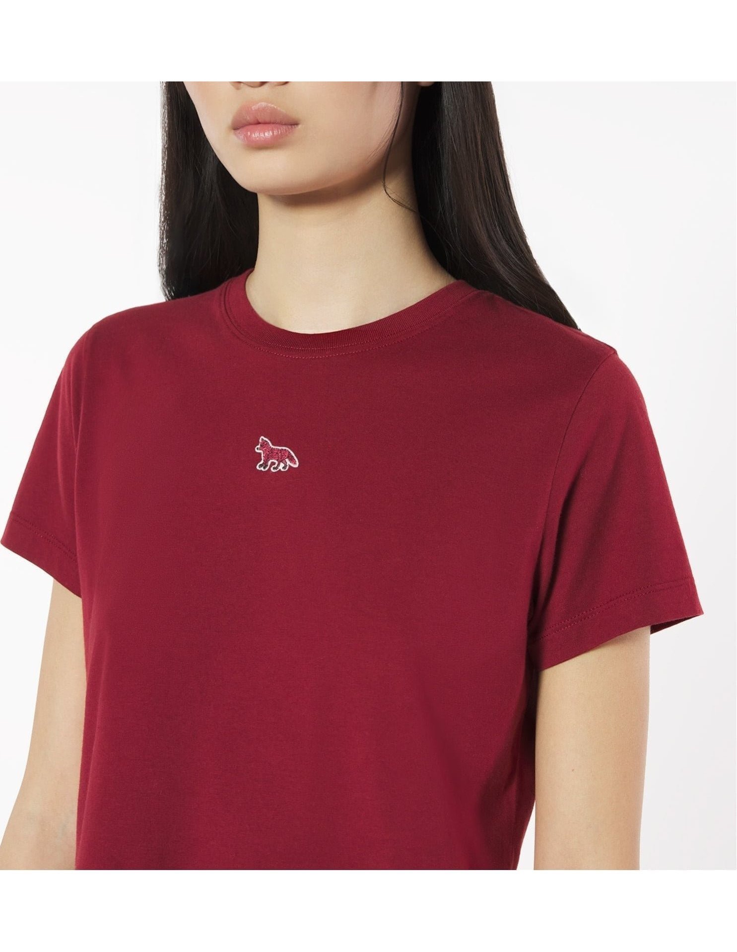 【メゾン キツネ/MAISON KITSUNE】のBABY FOX BABY TEE-SHIRT インテリア・キッズ・メンズ・レディースファッション・服の通販 founy(ファニー) 　ファッション　Fashion　レディースファッション　Fashion for Women　トップス・カットソー　Cut & Sew Tops　シャツ・ブラウス・オフィスカジュアル　Elegant Blouses & Button-Ups　冬　Winter / This Winter　パッチ　Patch, Appliqué　フォックス　Fox, Fox Fur　フレンチ　French, French Style　エレガント 上品　Elegant　半袖　Short Sleeve, Half Sleeve　A/W・秋冬　Autumn/Winter　MAHOGANY RED|ID: prp329100004825535 ipo3291000000035100493
