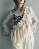 【オリエントミリナリー/ORIENT MILLINERY】のDORA CIEL/シフォンフリルバッグ 人気、トレンドファッション・服の通販 founy(ファニー) ファッション Fashion レディースファッション Fashion for Women バッグ Bags アクセサリー Fashion Accessories コルセット Corset, Bustier シフォン Chiffon, Lightweight Fabric ジャカード／ジャガード Jacquard, Woven Pattern 財布 Wallet, Purse デニム Denim, Jeans Material ビスチェ Bustier, Corset Top フリル Frill, Ruffle ペプラム Peplum, Flared Hem ポーチ Pouch, Small Case ラップ Wrap, Wrap Design A/W・秋冬 Autumn/Winter 旅行 Travel エレガント 上品 Elegant thumbnail アイボリー|ID: prp329100004825536 ipo3291000000035100495