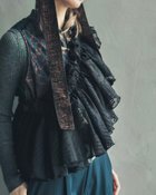 【オリエントミリナリー/ORIENT MILLINERY】のDORA CIEL/シフォンフリルバッグ 人気、トレンドファッション・服の通販 founy(ファニー) ファッション Fashion レディースファッション Fashion for Women バッグ Bags アクセサリー Fashion Accessories コルセット Corset, Bustier シフォン Chiffon, Lightweight Fabric ジャカード／ジャガード Jacquard, Woven Pattern 財布 Wallet, Purse デニム Denim, Jeans Material ビスチェ Bustier, Corset Top フリル Frill, Ruffle ペプラム Peplum, Flared Hem ポーチ Pouch, Small Case ラップ Wrap, Wrap Design A/W・秋冬 Autumn/Winter 旅行 Travel エレガント 上品 Elegant thumbnail ブラック|ID: prp329100004825536 ipo3291000000035100496