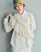 【オリエントミリナリー/ORIENT MILLINERY】のDORA CIEL/シフォンフリルバッグ 人気、トレンドファッション・服の通販 founy(ファニー) ファッション Fashion レディースファッション Fashion for Women バッグ Bags アクセサリー Fashion Accessories コルセット Corset, Bustier シフォン Chiffon, Lightweight Fabric ジャカード／ジャガード Jacquard, Woven Pattern 財布 Wallet, Purse デニム Denim, Jeans Material ビスチェ Bustier, Corset Top フリル Frill, Ruffle ペプラム Peplum, Flared Hem ポーチ Pouch, Small Case ラップ Wrap, Wrap Design A/W・秋冬 Autumn/Winter 旅行 Travel エレガント 上品 Elegant thumbnail アイボリー系|ID: prp329100004825536 ipo3291000000035100497