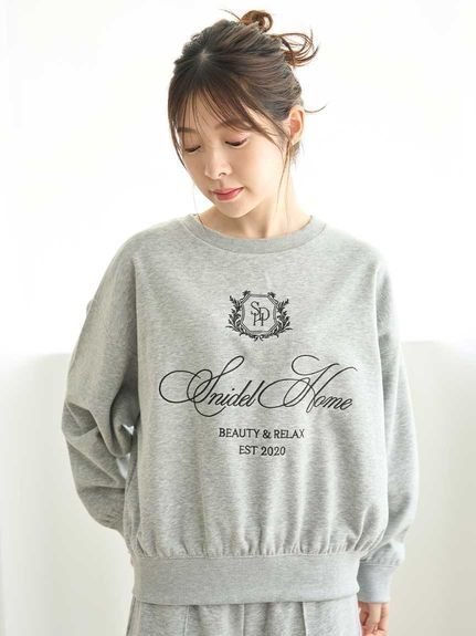 【スナイデル ホーム/SNIDEL HOME】のスウェットプルオーバー インテリア・キッズ・メンズ・レディースファッション・服の通販 founy(ファニー) 　ファッション　Fashion　レディースファッション　Fashion for Women　トップス・カットソー　Cut & Sew Tops　レディースパーカー・カジュアルフーディー　Casual Hoodies & Sweatshirts　カジュアルプルオーバー・ニットトップス　Pullovers & Knit Tops / Casual Pullovers　スウェット・クルーネックトップス　Sweatshirts & Crewnecks / Relaxed Fit Sweat Tops　おすすめ　Recommended / Our Picks　エレガント 上品　Elegant　スマート　Smart, Elegant　トレンド　Trend, Trending Now　フロント　Front, Front Design　ロング　Long, Long-Length　GRY[006]|ID: prp329100004825540 ipo3291000000035100524