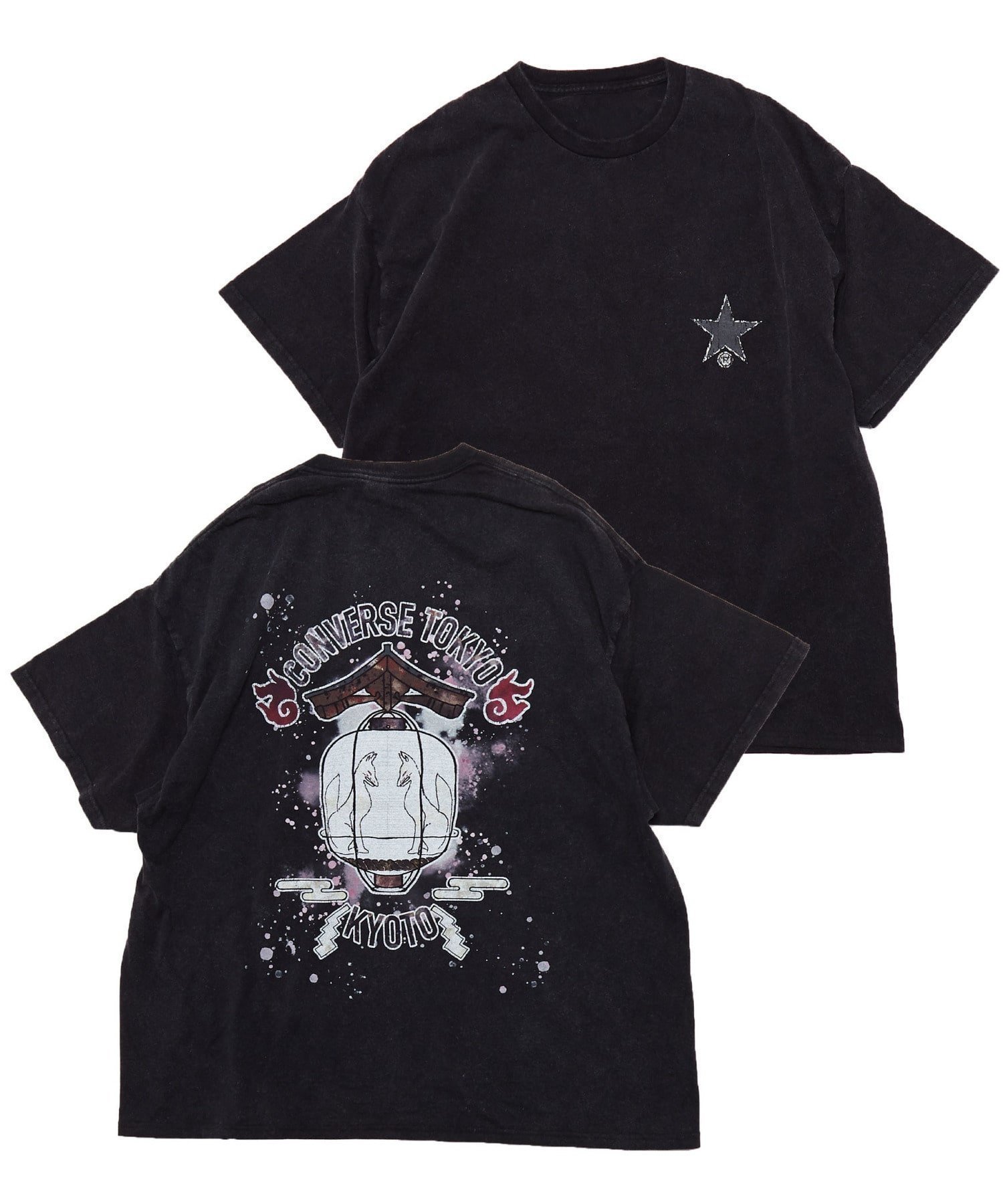 【コンバーストウキョウ/CONVERSE TOKYO】の【限定展開】LANTERN BACK PRINT TEE インテリア・キッズ・メンズ・レディースファッション・服の通販 founy(ファニー) 　ファッション　Fashion　レディースファッション　Fashion for Women　プリント　Print, Printed Pattern　ルーズ　Loose, Oversized　ブラック|ID: prp329100004825555 ipo3291000000035100625