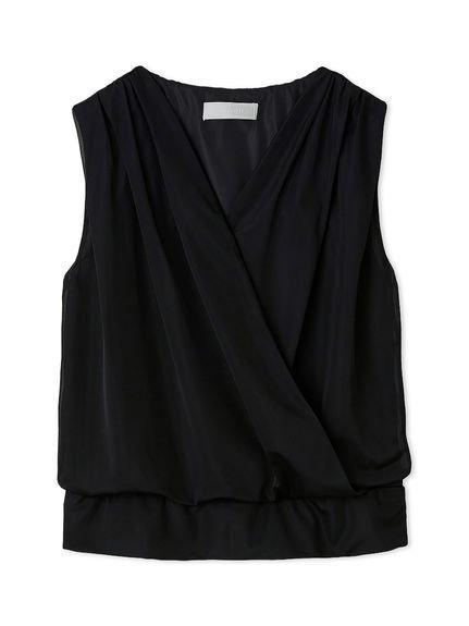 【セルフォード/CELFORD】のカシュクールシア-トップス インテリア・キッズ・メンズ・レディースファッション・服の通販 founy(ファニー) 　ファッション　Fashion　レディースファッション　Fashion for Women　トップス・カットソー　Cut & Sew Tops　ギャザー　Gathered, Ruffled　スマート　Smart, Elegant　ランダム　Random, Irregular　BLK[009]|ID: prp329100004825558 ipo3291000000035100637