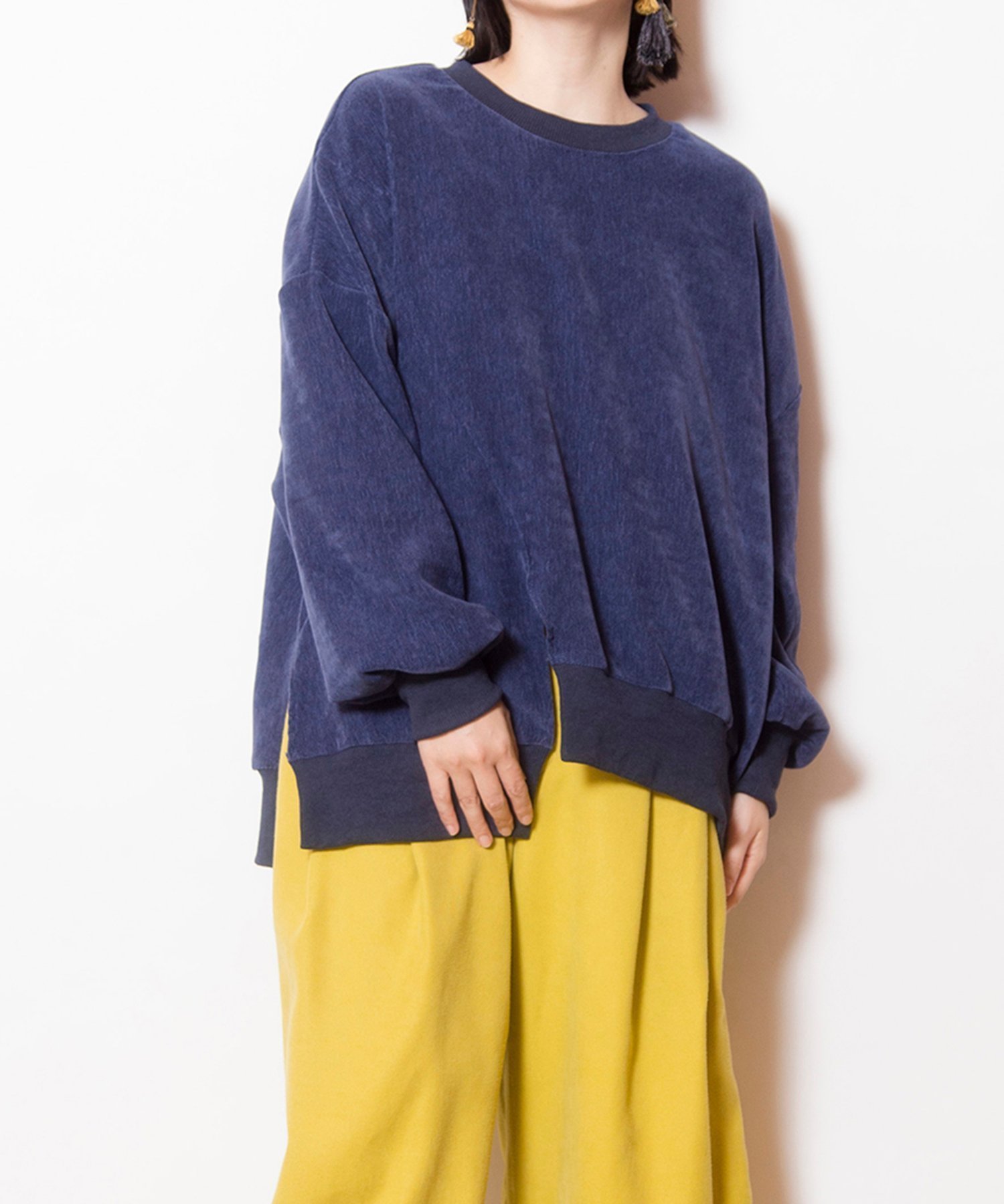 【オズモーシス/OSMOSIS】のビッグプルオーバー インテリア・キッズ・メンズ・レディースファッション・服の通販 founy(ファニー) 　ファッション　Fashion　レディースファッション　Fashion for Women　トップス・カットソー　Cut & Sew Tops　カジュアルプルオーバー・ニットトップス　Pullovers & Knit Tops / Casual Pullovers　カットソー　Cut and Sewn Top　コーデュロイ　Corduroy, Cord Fabric　ビッグ　Big, Oversized　再入荷　Restock / Back in Stock　A/W・秋冬　Autumn/Winter　BLUE|ID: prp329100004825563 ipo3291000000035100708