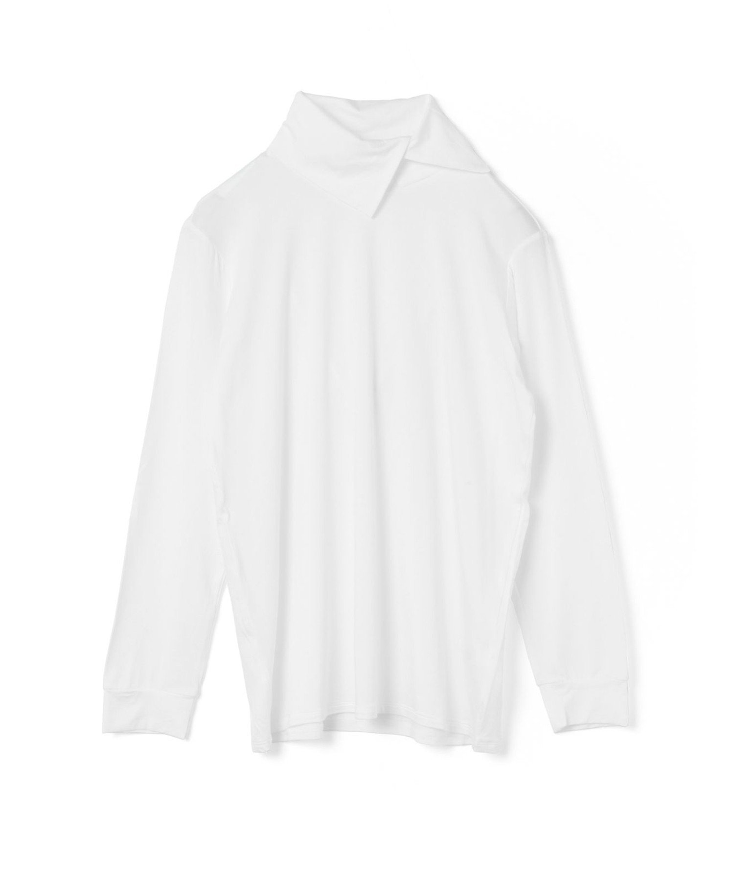 【マーコート/MARcourt】のmizuiro ind アシンメトリーシャツプルオーバー インテリア・キッズ・メンズ・レディースファッション・服の通販 founy(ファニー) 　ファッション　Fashion　レディースファッション　Fashion for Women　トップス・カットソー　Cut & Sew Tops　シャツ・ブラウス・オフィスカジュアル　Elegant Blouses & Button-Ups　カジュアルプルオーバー・ニットトップス　Pullovers & Knit Tops / Casual Pullovers　おすすめ　Recommended / Our Picks　アシンメトリー　Asymmetrical Style　インナー　Innerwear　カットソー　Cut and Sewn Top　ストレッチ　Stretch, Stretchy Fabric　タートルネック　Turtleneck, High Neck　ポケット　Pocket, Pocket Detail　人気　Popular, Best Seller　今季　This Season, Current Season　再入荷　Restock / Back in Stock　無地　Plain, Solid Color　長袖　Long Sleeve, Full Sleeve　オフホワイト|ID: prp329100004825564 ipo3291000000035100716