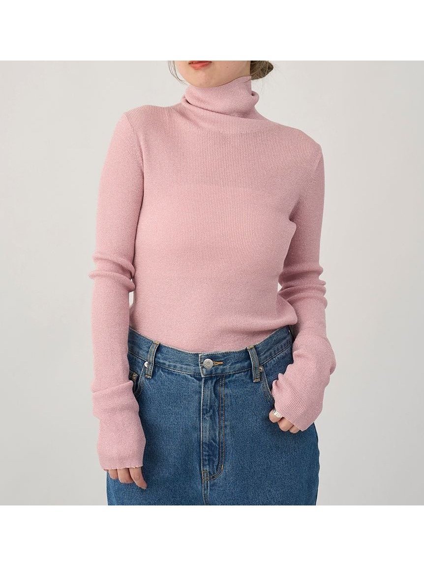 【エミ/emmi】のシアータートルネックトップス インテリア・キッズ・メンズ・レディースファッション・服の通販 founy(ファニー) 　ファッション　Fashion　レディースファッション　Fashion for Women　トップス・カットソー　Cut & Sew Tops　タートルネック・ハイネックトップス　Turtlenecks & High-Neck Tops　インナー　Innerwear　シアー　Sheer, See-Through　スマート　Smart, Elegant　PNK[066]|ID: prp329100004825573 ipo3291000000035100809