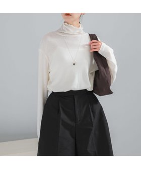 【アーバンリサーチ ロッソ/URBAN RESEARCH ROSSO】のコットンカシミヤハイネックカットソー 人気、トレンドファッション・服の通販 founy(ファニー) ファッション Fashion レディースファッション Fashion for Women トップス・カットソー Cut & Sew Tops カットソー・ベーシックTシャツ Cut-and-Sewn Tops / Stretch Tees & Basics 2025年 2025 2025-2026秋冬・A/W Autumn/Winter 2025–26 AW25–26 冬 Winter / This Winter インナー Innerwear ハイネック High Neck, Mock Neck 吸水 Absorbent, Quick-Dry A/W・秋冬 Autumn/Winter |ID:prp329100004825582