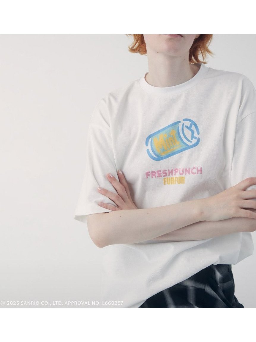 【ファーファー/FURFUR】のFRESH PUNCH モチーフTシャツ インテリア・キッズ・メンズ・レディースファッション・服の通販 founy(ファニー) 　雑誌掲載アイテム　Magazine Picks & Fashion Features　ファッション雑誌　Fashion Magazines　スウィート　Sweet　ファッション　Fashion　レディースファッション　Fashion for Women　トップス・カットソー　Cut & Sew Tops　シャツ・ブラウス・オフィスカジュアル　Elegant Blouses & Button-Ups　ロングTシャツ・Tシャツ　Longline T-Shirts & Tees　9月号　September Issue　キャラクター　Character, Licensed Characters　スマート　Smart, Elegant　トレンド　Trend, Trending Now　フロント　Front, Front Design　プリント　Print, Printed Pattern　モチーフ　Motif, Design Theme　リラックス　Relax, Relaxed Fit　雑誌　Magazine, Fashion Magazine　WHT[001]|ID: prp329100004825584 ipo3291000000035101029