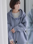 【サマンサモスモス/Samansa Mos2】のダンボールジップパーカー 人気、トレンドファッション・服の通販 founy(ファニー) ファッション Fashion レディースファッション Fashion for Women トップス・カットソー Cut & Sew Tops レディースパーカー・カジュアルフーディー Casual Hoodies & Sweatshirts インナー Innerwear ジップ Zip, Zipper エレガント 上品 Elegant thumbnail ブルー|ID: prp329100004825591 ipo3291000000035101118