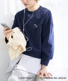 【ルクールブラン/le.coeur blanc】の【HELLO KITTY】刺繍ドッキングプルオーバー 人気、トレンドファッション・服の通販 founy(ファニー) ファッション Fashion レディースファッション Fashion for Women トップス・カットソー Cut & Sew Tops カジュアルプルオーバー・ニットトップス Pullovers & Knit Tops / Casual Pullovers おすすめ Recommended / Our Picks シンプル Simple, Minimal スウェット / スエット Sweatshirt, Sweatwear スラックス Slacks, Dress Pants タイトスカート Pencil Skirt, Tight Skirt ドッキング Docking, Mixed Material ブロード Broadcloth, Fine Cotton ワイド Wide, Wide Fit thumbnail ネイビー|ID: prp329100004825595 ipo3291000000035101143