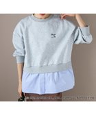 【ルクールブラン/le.coeur blanc】の【HELLO KITTY】刺繍ドッキングプルオーバー 人気、トレンドファッション・服の通販 founy(ファニー) ファッション Fashion レディースファッション Fashion for Women トップス・カットソー Cut & Sew Tops カジュアルプルオーバー・ニットトップス Pullovers & Knit Tops / Casual Pullovers おすすめ Recommended / Our Picks シンプル Simple, Minimal スウェット / スエット Sweatshirt, Sweatwear スラックス Slacks, Dress Pants タイトスカート Pencil Skirt, Tight Skirt ドッキング Docking, Mixed Material ブロード Broadcloth, Fine Cotton ワイド Wide, Wide Fit thumbnail グレー|ID: prp329100004825595 ipo3291000000035101144