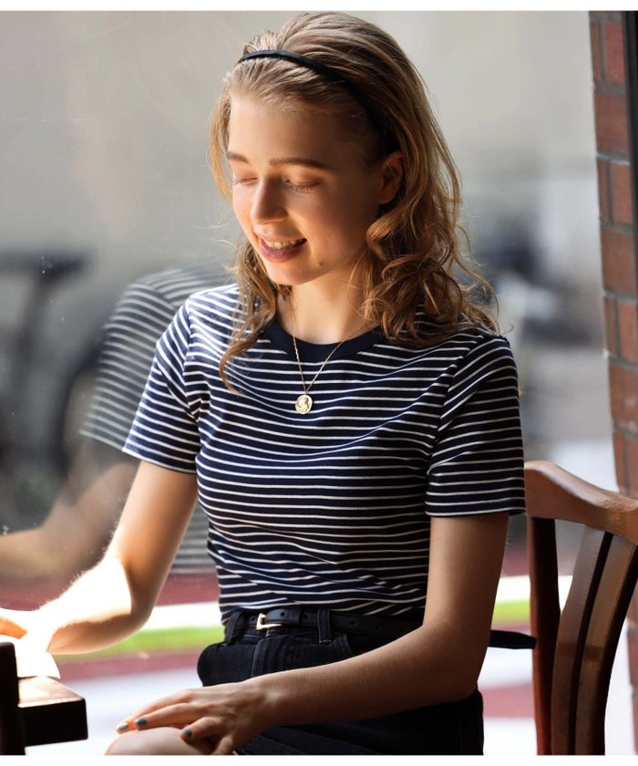 【プチバトー/PETIT BATEAU】のミニマリニエールクルーネック半袖Tシャツ インテリア・キッズ・メンズ・レディースファッション・服の通販 founy(ファニー) https://founy.com/ ファッション Fashion レディースファッション Fashion for Women トップス・カットソー Cut & Sew Tops シャツ・ブラウス・オフィスカジュアル Elegant Blouses & Button-Ups ロングTシャツ・Tシャツ Longline T-Shirts & Tees プリント Print, Printed Pattern 人気 Popular, Best Seller 半袖 Short Sleeve, Half Sleeve |ID: prp329100004825600 ipo3291000000035101217