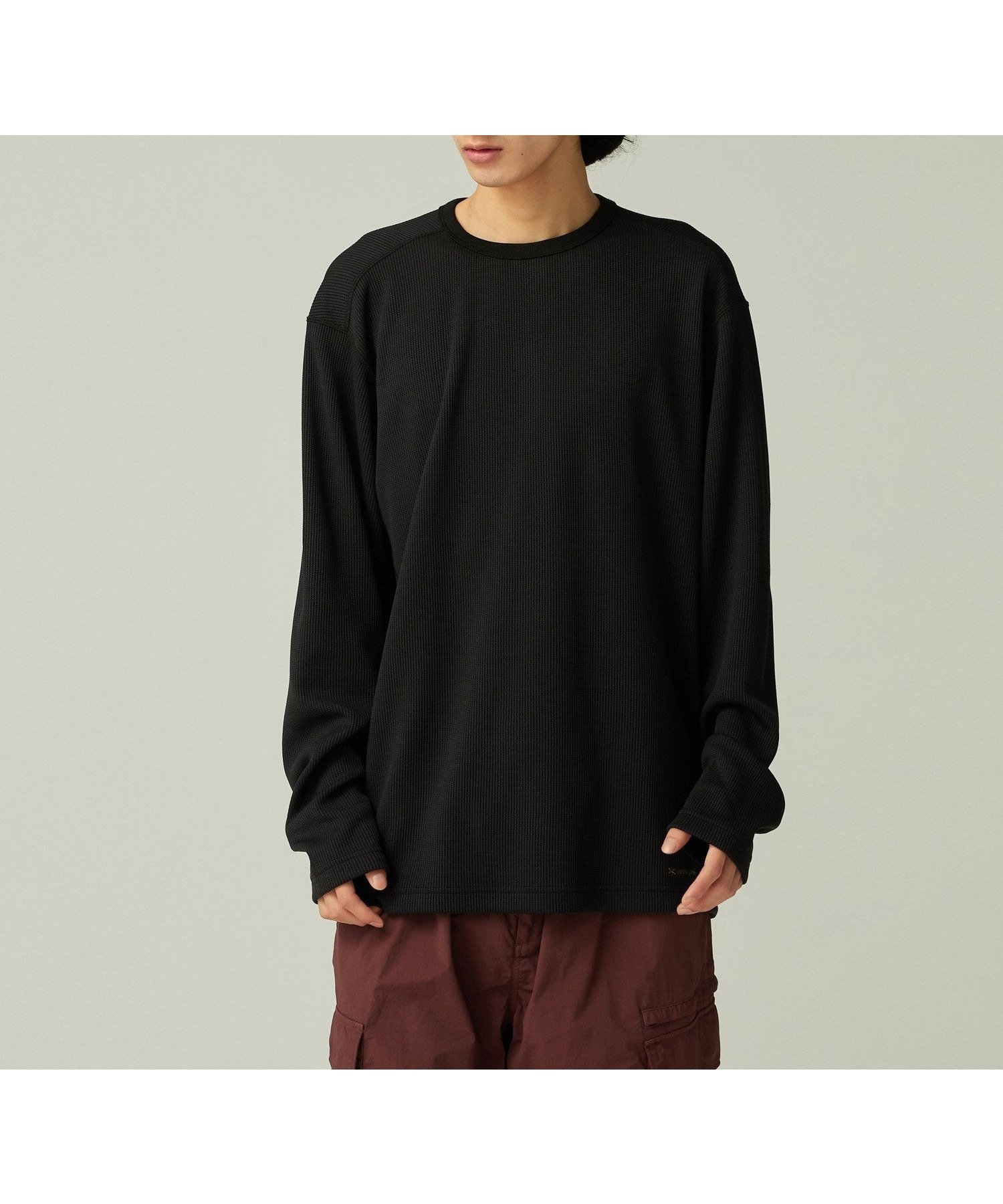【スノーピーク/SNOW PEAK】のDry Thermal L/S T-Shirt インテリア・キッズ・メンズ・レディースファッション・服の通販 founy(ファニー) 　ファッション　Fashion　レディースファッション　Fashion for Women　トップス・カットソー　Cut & Sew Tops　シャツ・ブラウス・オフィスカジュアル　Elegant Blouses & Button-Ups　ロングTシャツ・Tシャツ　Longline T-Shirts & Tees　吸水　Absorbent, Quick-Dry　サーマル　Thermal, Waffle Knit　シンプル　Simple, Minimal　スマート　Smart, Elegant　スリーブ　Sleeve, Long Sleeve / Short Sleeve　長袖　Long Sleeve, Full Sleeve　フィット　Fit, Slim Fit　フラット　Flat, Flat Shoes　ベーシック　Basic, Essential　ボトム　Bottoms, Lower Wear　ロング　Long, Long-Length　ワッフル　Waffle, Waffle Knit　A/W・秋冬　Autumn/Winter　冬　Winter / This Winter　おすすめ　Recommended / Our Picks　エレガント 上品　Elegant　2025年　2025　2025-2026秋冬・A/W　Autumn/Winter 2025–26 AW25–26　BLACK|ID: prp329100004825601 ipo3291000000035101222