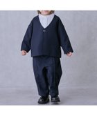【ナルミヤ オンライン/NARUMIYA ONELINE / KIDS】の【セミフォーマル】ノーカラーJK+ロングパンツセットアップ 紺|ID: prp329100004825710 ipo3291000000035107270