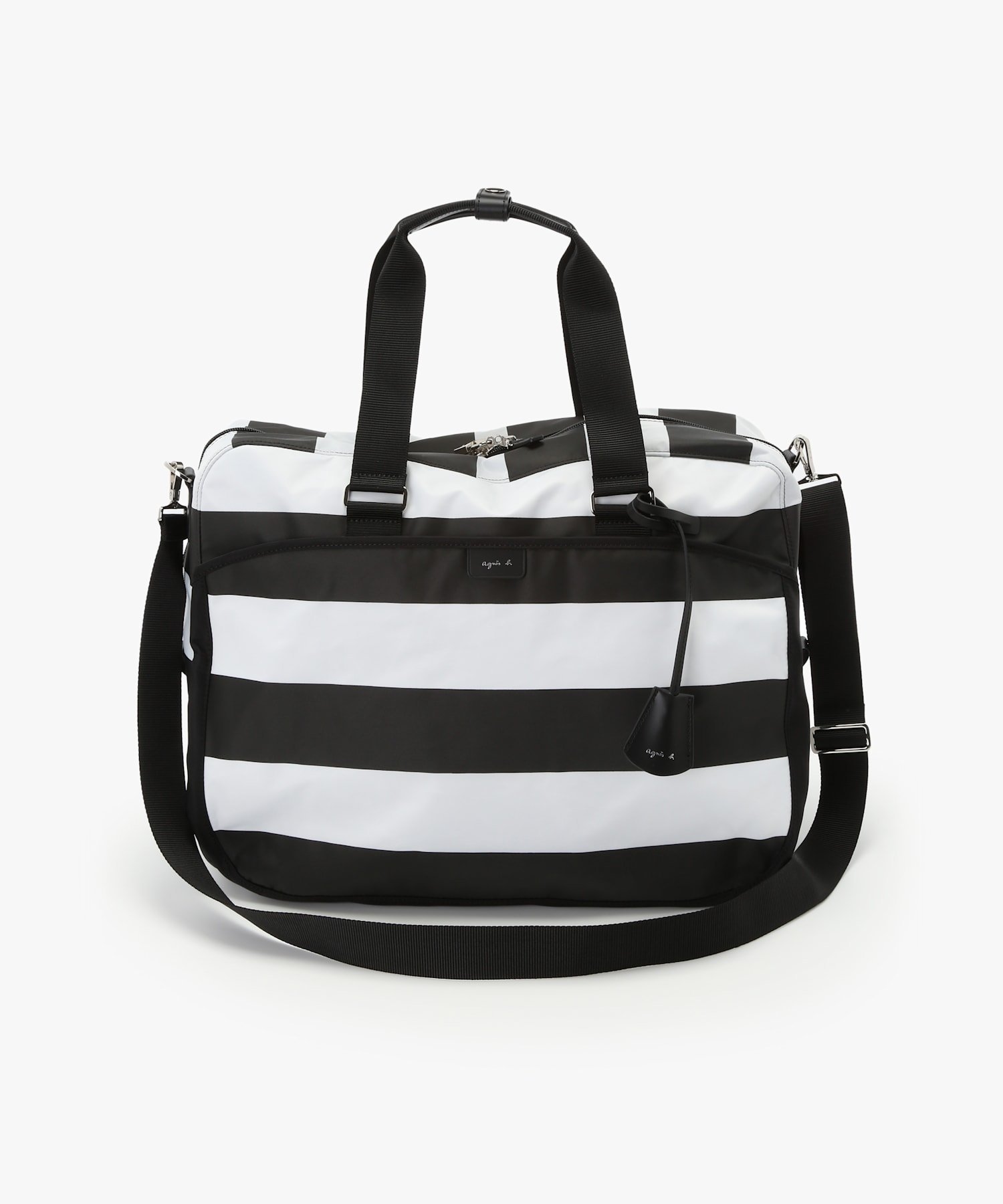 【アニエスベー ファム/agnes b. FEMME】の2way ボストンバッグ RAT01B-02 人気、トレンドファッション・服の通販 founy(ファニー) 　ファッション　Fashion　レディースファッション　Fashion for Women　ショルダー　Shoulder, Shoulder Strap　チャーム　Charm, Pendant　トラベル　Travel, Travel Gear　ボストンバッグ　Boston Bag, Retro Bag　ボーダー　Border, Stripe　ポケット　Pocket, Pocket Detail　ポーチ　Pouch, Small Case　ラップ　Wrap, Wrap Design　ワイド　Wide, Wide Fit　 other-1|ID: prp329100004825713 ipo3291000000035138519