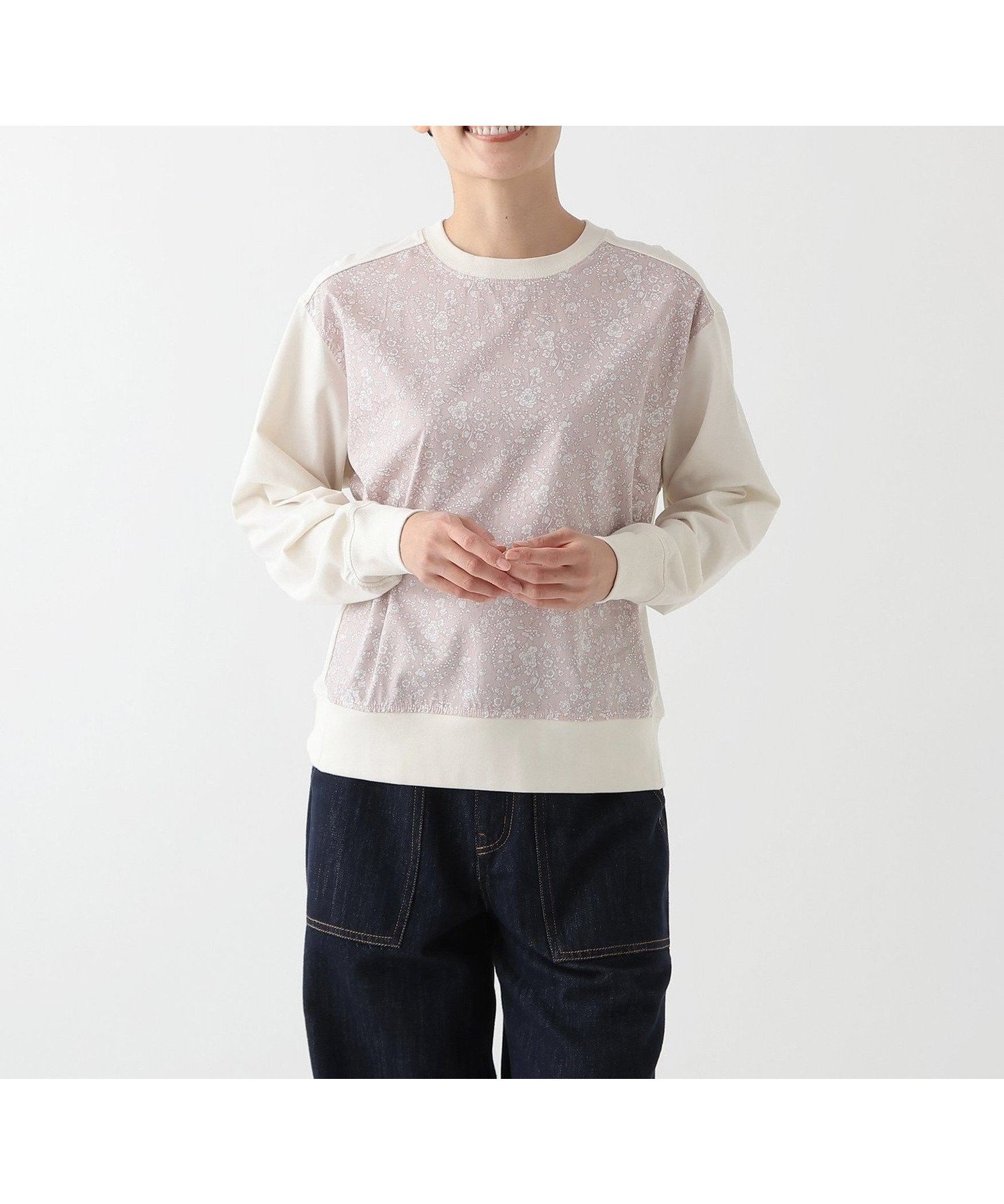 【アフタヌーンティー リビング/Afternoon Tea LIVING】の切替プルオーバー/リバティプリント インテリア・キッズ・メンズ・レディースファッション・服の通販 founy(ファニー) 　ファッション　Fashion　レディースファッション　Fashion for Women　トップス・カットソー　Cut & Sew Tops　カジュアルプルオーバー・ニットトップス　Pullovers & Knit Tops / Casual Pullovers　カットソー　Cut and Sewn Top　サマー　Summer, Summer Style　チェック　Check, Plaid, Tartan　ドッキング　Docking, Mixed Material　ブロード　Broadcloth, Fine Cotton　切替　Switching, Contrast Panel　別注　Limited Edition, Custom Order　夏　Summer　アイボリー|ID: prp329100004825809 ipo3291000000035211245