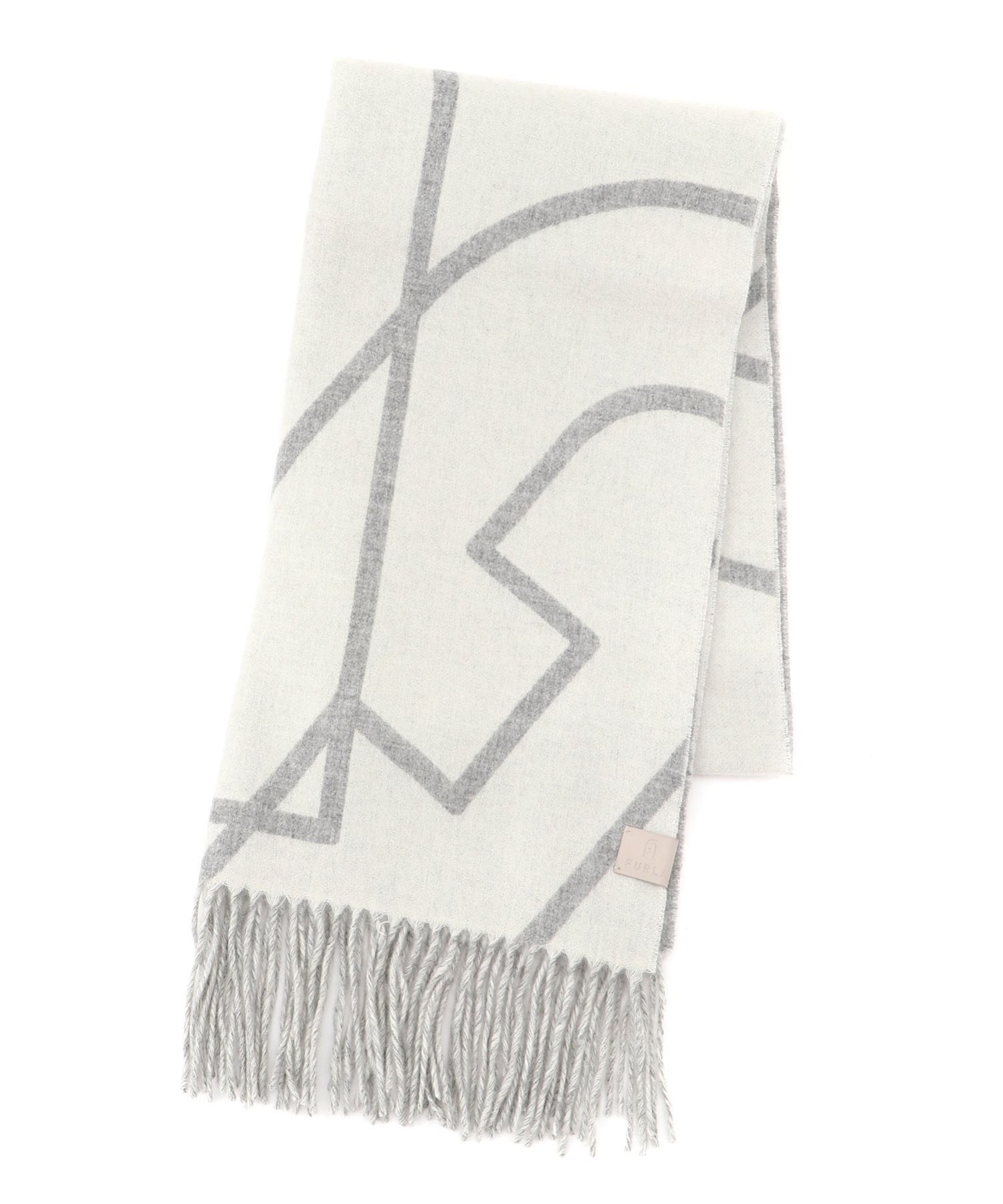 【ムーンバット/MOONBAT】のFURLA/ウール100% ジャガード リバーシブルストール インテリア・キッズ・メンズ・レディースファッション・服の通販 founy(ファニー) 　ファッション　Fashion　レディースファッション　Fashion for Women　ストール　Stole, Wrap　フリンジ　Fringe, Tassel　リバーシブル　Reversible, Two-Sided　A/W・秋冬　Autumn/Winter　オフホワイト|ID: prp329100004825825 ipo3291000000035176131