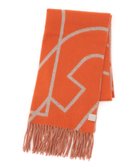 【ムーンバット/MOONBAT】のFURLA/ウール100% ジャガード リバーシブルストール 人気、トレンドファッション・服の通販 founy(ファニー) ファッション Fashion レディースファッション Fashion for Women ストール Stole, Wrap フリンジ Fringe, Tassel リバーシブル Reversible, Two-Sided A/W・秋冬 Autumn/Winter thumbnail オレンジ|ID: prp329100004825825 ipo3291000000035176132