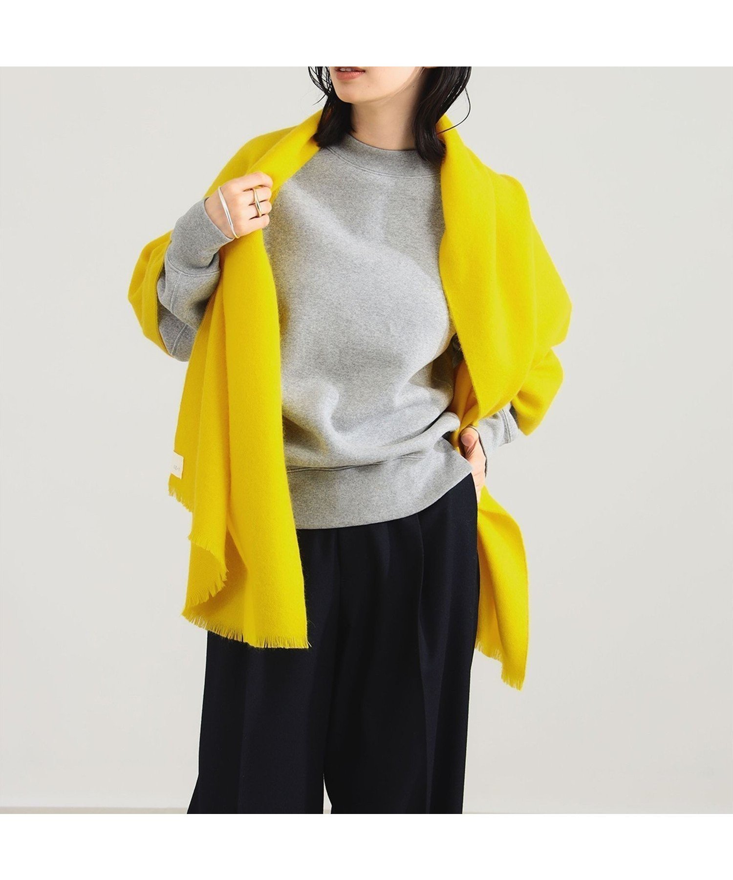 【デミルクス ビームス/Demi-Luxe BEAMS】のAK+1 / ウール フリンジ ストール インテリア・キッズ・メンズ・レディースファッション・服の通販 founy(ファニー) ファッション Fashion レディースファッション Fashion for Women おすすめ Recommended / Our Picks イエロー Yellow シンプル Simple, Minimal ストール Stole, Wrap トレンド Trend, Trending Now フリンジ Fringe, Tassel YELLOW|ID: prp329100004825840 ipo3291000000035176217