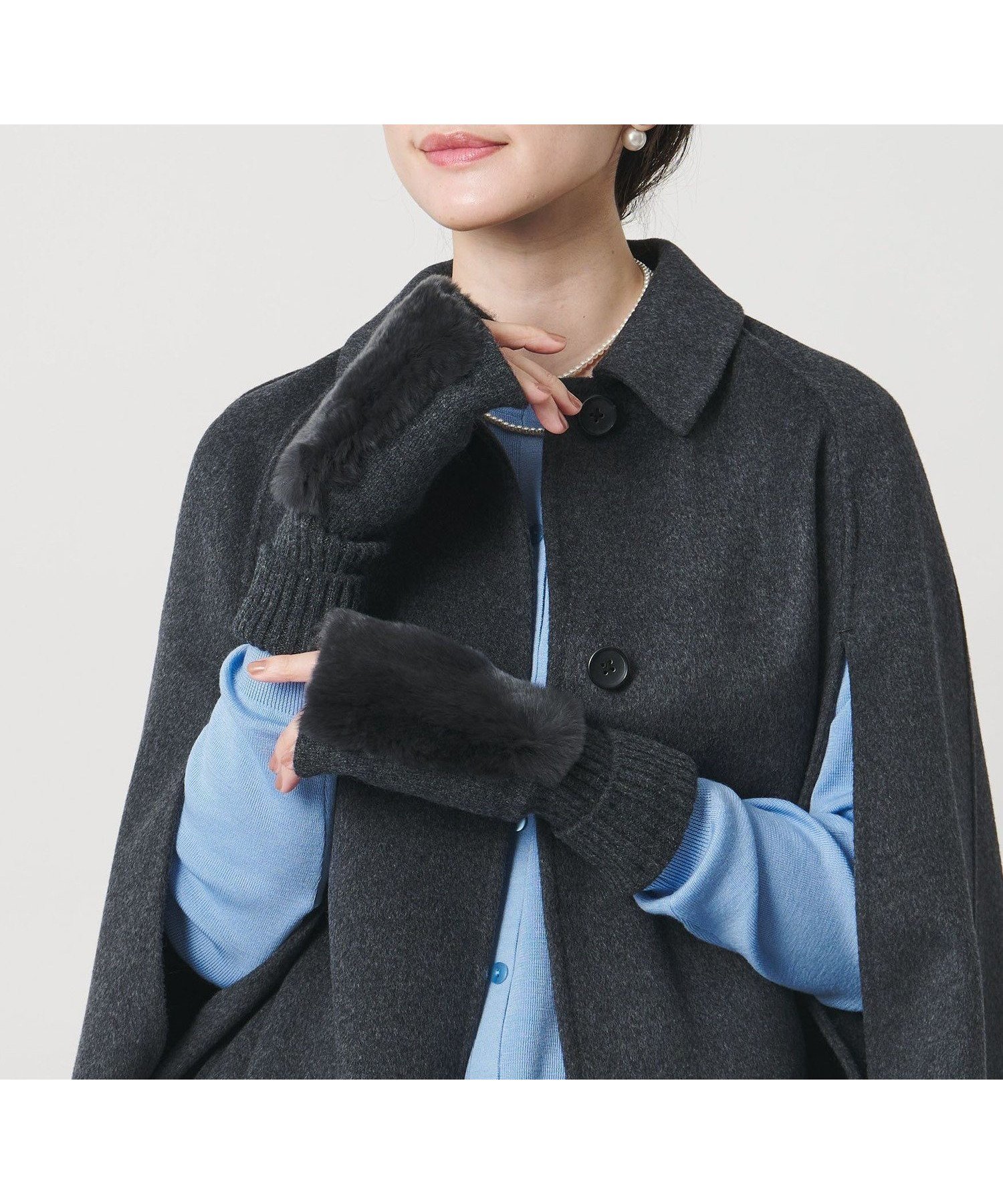 【ユナイテッドアローズ/UNITED ARROWS】のレッキスラビットファー フィンガーレスグローブ インテリア・キッズ・メンズ・レディースファッション・服の通販 founy(ファニー) ファッション Fashion レディースファッション Fashion for Women おすすめ Recommended / Our Picks ギフト プレゼント Gift / Present プレート Plate, Dish リブニット Rib Knit, Ribbed Knit ルーズ Loose, Oversized レオパード Leopard, Animal Print 人気 Popular, Best Seller 無地 Plain, Solid Color 防寒 Cold Protection, Winter-Ready DK.GRAY|ID: prp329100004825870 ipo3291000000035148867