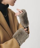 【ユナイテッドアローズ/UNITED ARROWS】のレッキスラビットファー フィンガーレスグローブ 人気、トレンドファッション・服の通販 founy(ファニー) ファッション Fashion レディースファッション Fashion for Women おすすめ Recommended / Our Picks ギフト プレゼント Gift / Present プレート Plate, Dish リブニット Rib Knit, Ribbed Knit ルーズ Loose, Oversized レオパード Leopard, Animal Print 人気 Popular, Best Seller 無地 Plain, Solid Color 防寒 Cold Protection, Winter-Ready thumbnail BEIGE|ID: prp329100004825870 ipo3291000000035148868