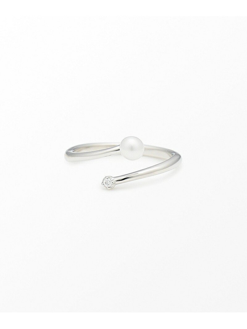 【ジュエッテ/Jouete】のダイヤモンド*パール フォークリング インテリア・キッズ・メンズ・レディースファッション・服の通販 founy(ファニー) 　ファッション　Fashion　レディースファッション　Fashion for Women　おすすめ　Recommended / Our Picks　ギフト プレゼント　Gift / Present　ダイヤモンド　Diamond, Brilliant Cut　パール　Pearl, Pearl Accent　エレガント 上品　Elegant　プラチナム|ID: prp329100004825879 ipo3291000000035109126